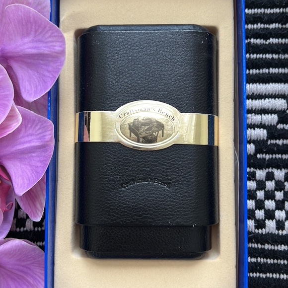 Leather Cigar Case Cedar lined - Picture 2 of 7